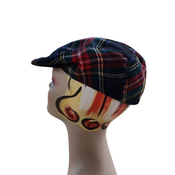 Prairie Landing Wool Plaid Golf Cap ? Scottish Tartan Newsboy Hat Beret NEW main image 14